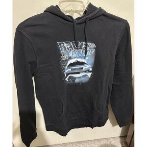 Old Navy Men's Back To The Future Black Hoodie‎ Movie Size Large